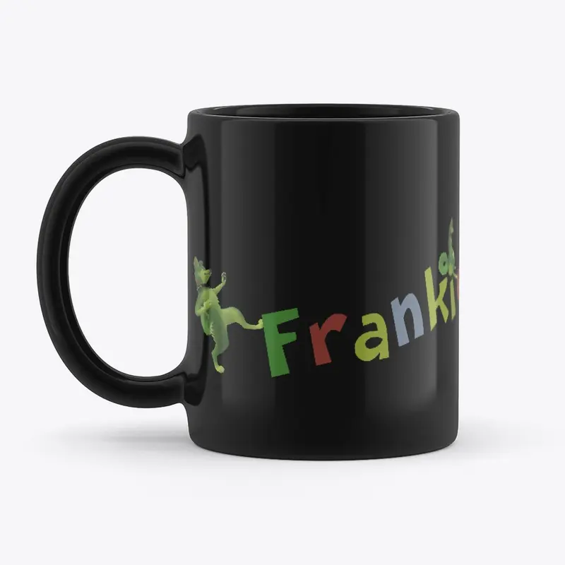 Frankie the Dog Black Mug